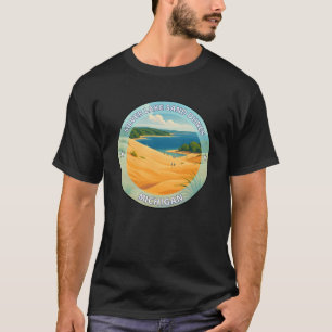 T-shirt Dunes de Silver Lake Michigan rétro