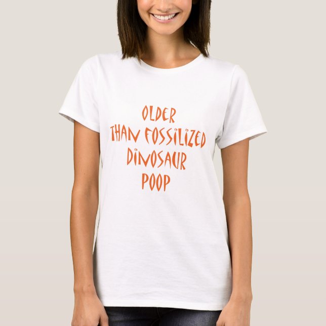 T-shirt Dunette fossilisée de dinosaure (Devant)