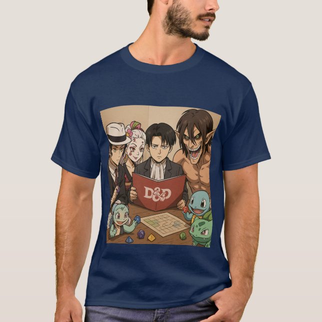 T-shirt Dungeons and Dragons with friends (Devant)