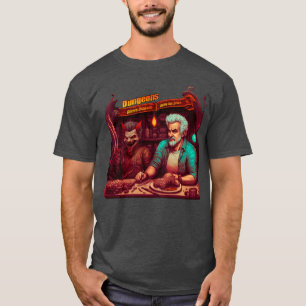 T-shirt Dungeons Diners Dragons Drive Ins Dives imaginaire