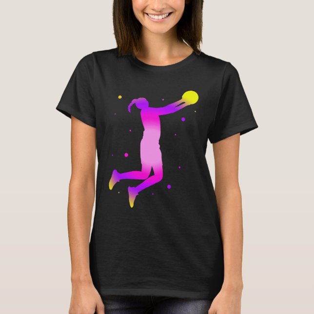 T-shirt Dunking basketball player basket  basketball playe (Devant)