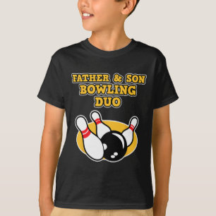 T-shirt Duo De Bowling Père Et Fils - Fête des pères