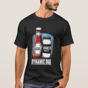 T-shirt Duo Dynamique Ketchup Ranch Dressing Conditionneme