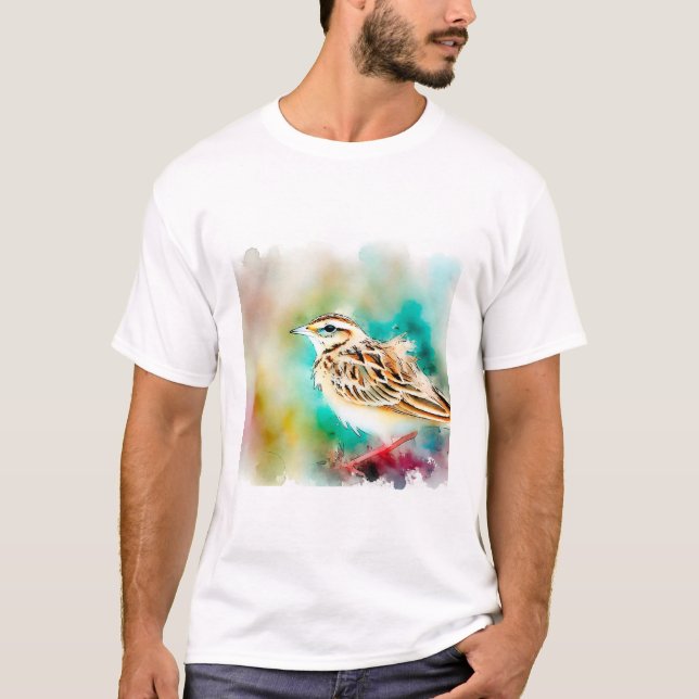 T-shirt Duponts lark 131024AREF131 - Watercolor (Devant)