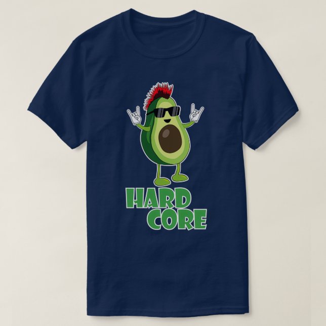 T-shirt Dur coeur Avocado Funny (Design devant)