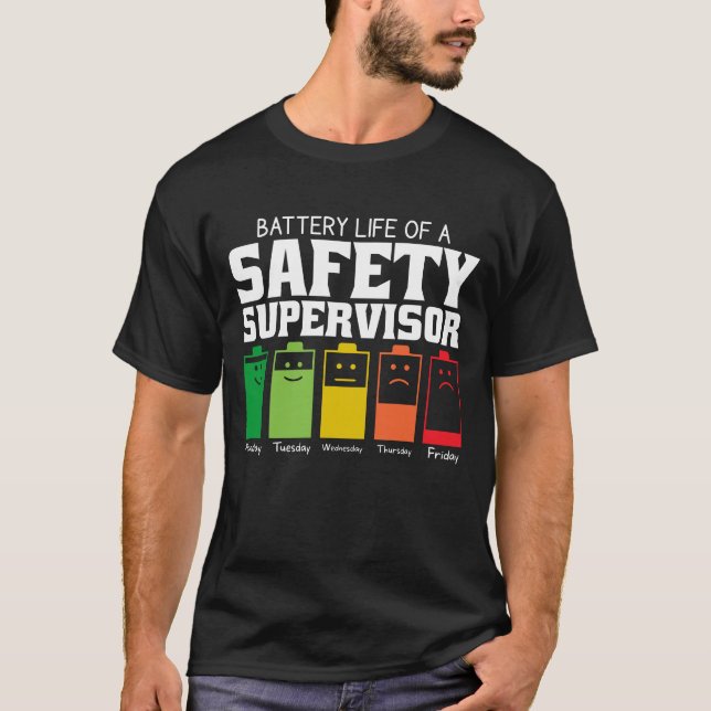 T-shirt Durée De Vie De La Batterie D'Un Contrôleur De Séc (Devant)