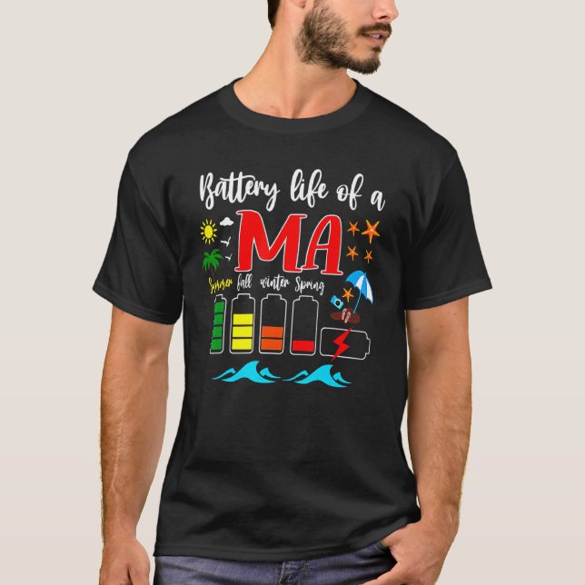 T-shirt Durée De Vie De La Batterie D'Un Hôpital Certifié  (Devant)