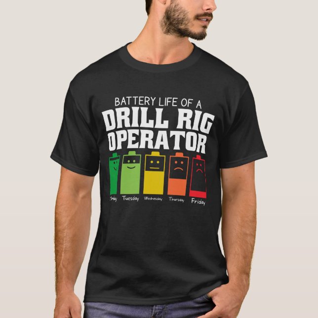 T-shirt Durée De Vie De La Batterie D'Un Opérateur De Fili (Devant)
