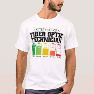 T-shirt Durée De Vie De La Batterie D'Un Technicien En Fib