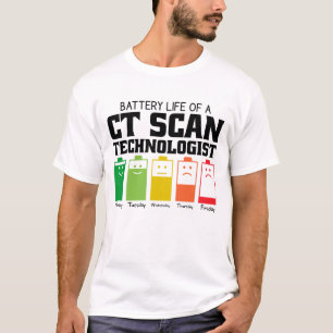 T-shirt Durée de vie de la batterie d'un technologue en to