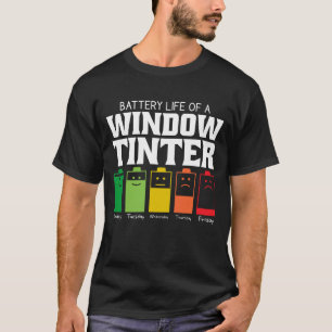 T-shirt Durée De Vie De La Batterie D'Un Tinter De Fenêtre
