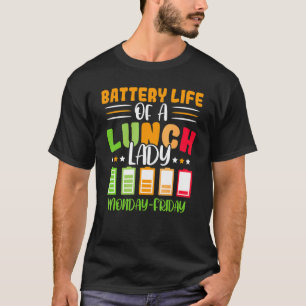 T-shirt Durée de vie de la batterie d'une travailleuse de