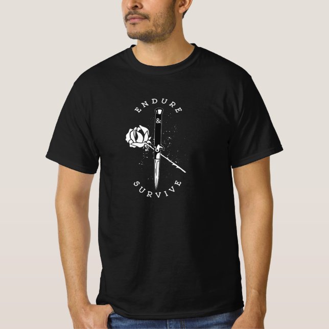 T-shirt Durer et survivre (Devant)