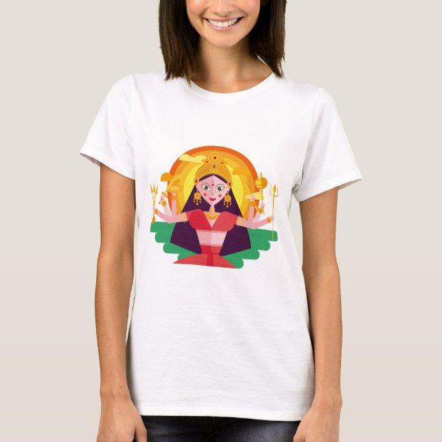 T-shirt durga-puja-navaratri (Devant)