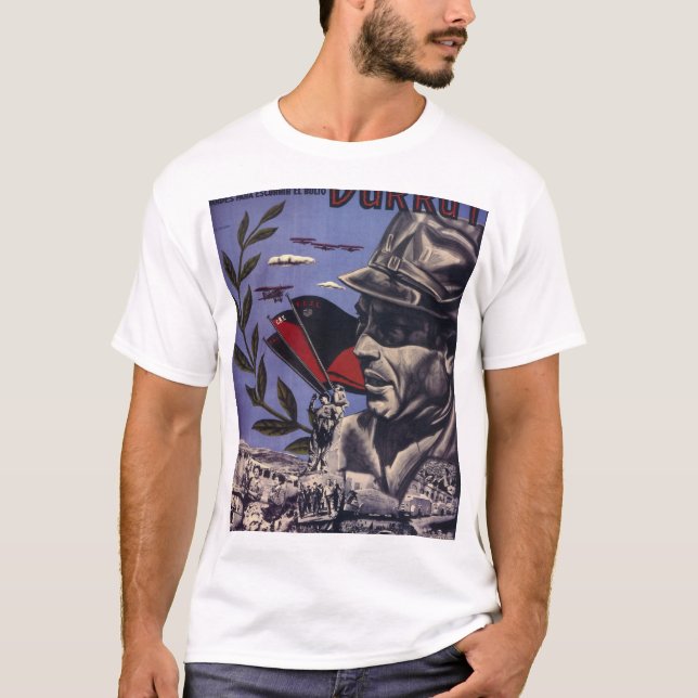 T-shirt Durruti. Véritable affiche d'are_Propaganda (Devant)