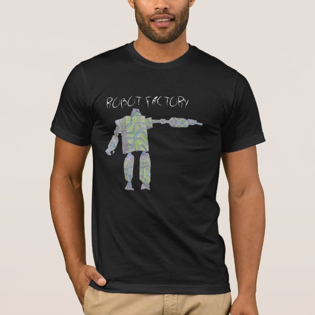 T-shirt d'usine robotisée (Devant)