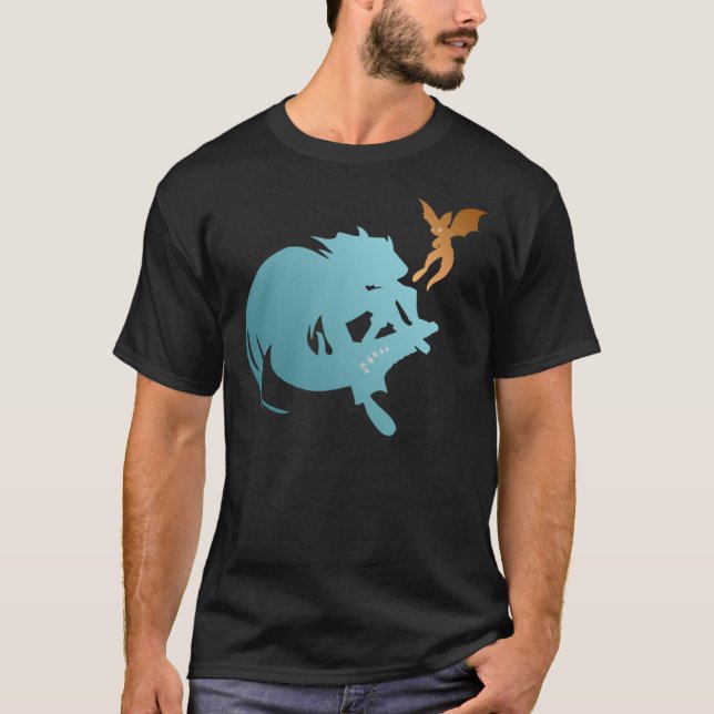 T-shirt Dust an elysian tail, Dust and Fidget (Devant)