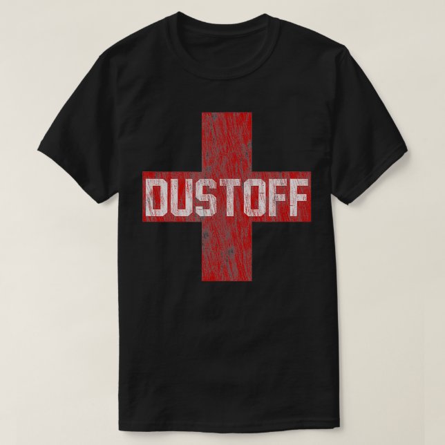 T-SHIRT DUSTOFF CROSS FABRIQUÉ (Design devant)