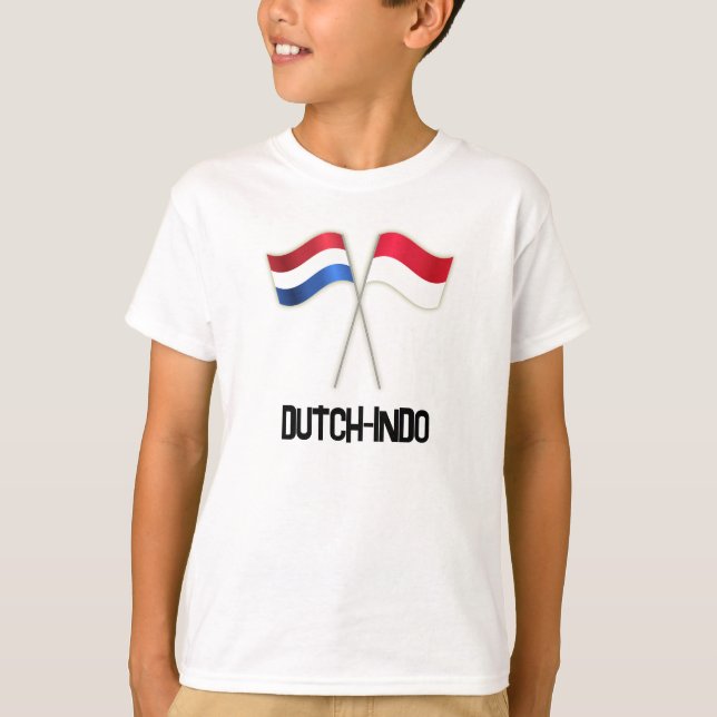 T-shirt Dutch-Indo with Two Flags (Devant)