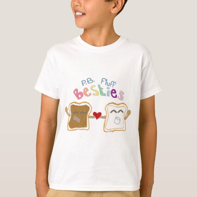 T-shirt duvet de beurre d'arachide de besties (Devant)