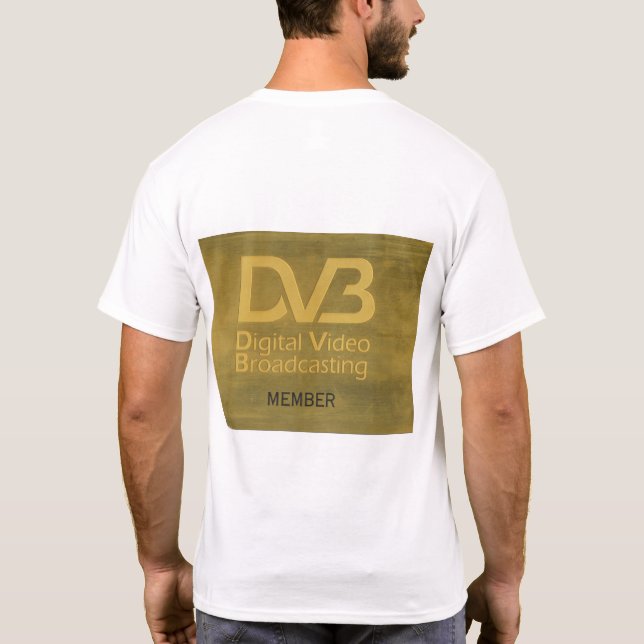 T-shirt DVB - Diffusion vidéo numérique (Dos)