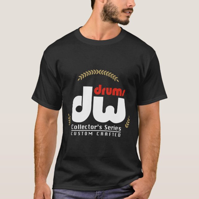 T-shirt DW bat du tambour des séries S noir ouvré par (Devant)