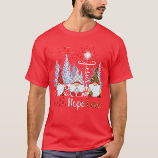 T-shirt Dy Faith Hope Love Gnome Jesus Dandelion Christmas