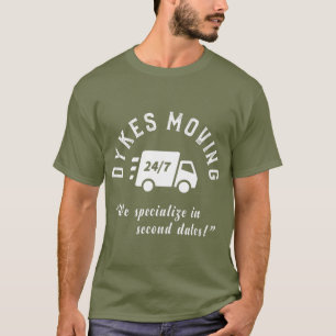 T-shirt Dykes Moving LGB Funny Gay pride LGBQ