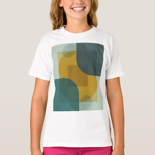 T-shirt Dynamic Geometric Overlap (Devant)
