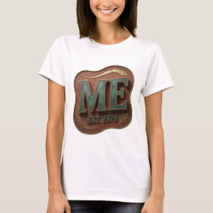 T-shirt Dynamic Gold ME EST 1979 Motif Artistique