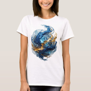 T-shirt Dynamic Silver ART ABSTRAIT Design abstrait v2