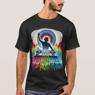 T-shirt dynamique DJ Silhouette avec Equaliz dynam