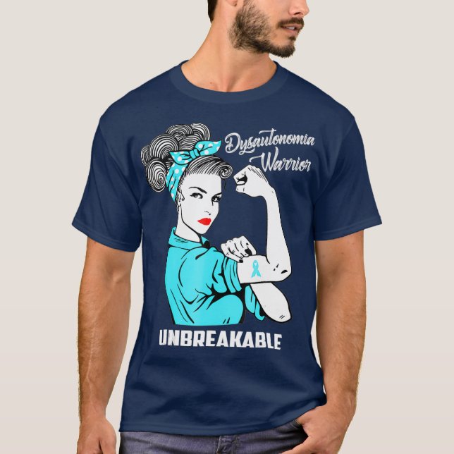T-shirt Dysautonomia Guerrier indestructible cadeau de sen (Devant)
