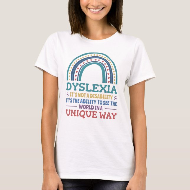 T-shirt Dyslexia (Devant)