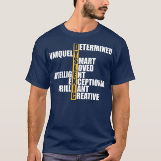 T-shirt Dyslexie Acronyme dyslexique w