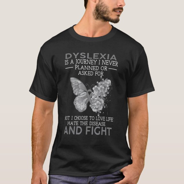 T-shirt Dyslexie Est Un Voyage Que Je N'Avais Jamais Prévu (Devant)