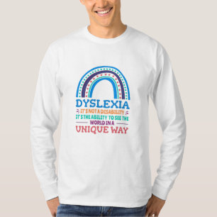 T-shirt Dyslexie Sensibilisation Dyslexique