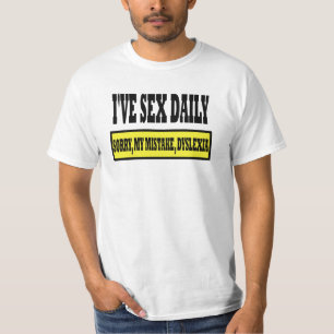 T-shirt Dyslexique drôle