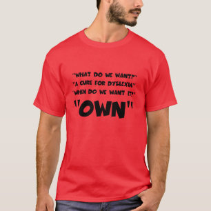 T-shirt Dyslexique drôle