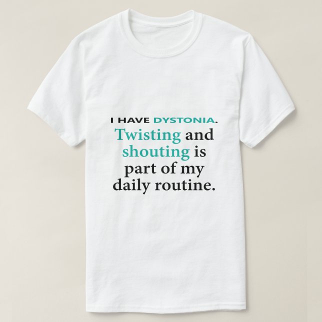 T-shirt Dystonia - Twist and Shout (Design devant)