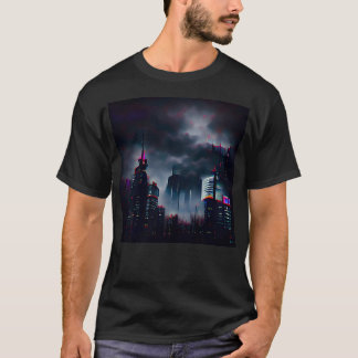 T-shirt Dystopie de l'Art numérique de réalité artificiell