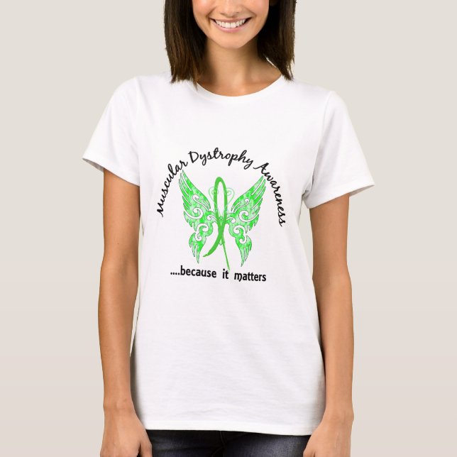T-shirt Dystrophie musculaire grunge du papillon 6,1 de (Devant)