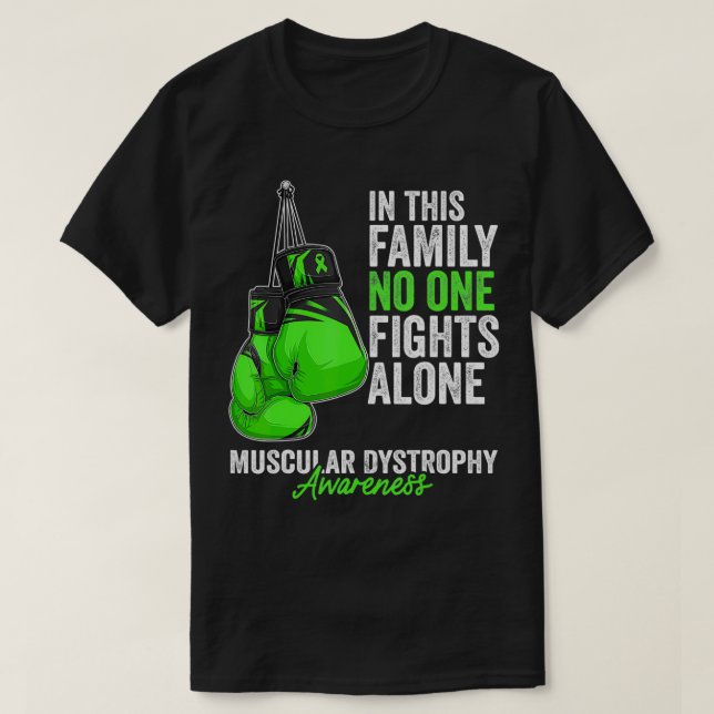 T-shirt Dystrophie musculaire Mois de sensibilisation Gant (Design devant)