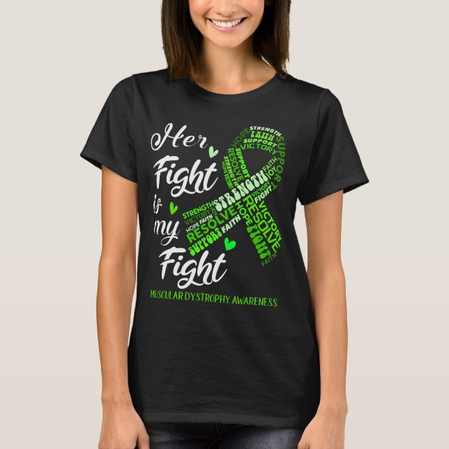 T-shirt Dystrophie musculaire Son combat est mon combat (Devant)
