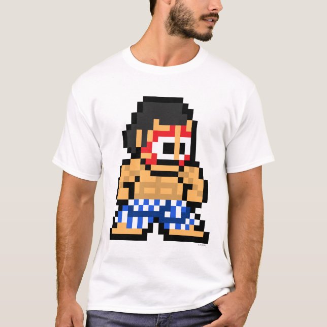 T-shirt e. à 8 bits Honda (Devant)