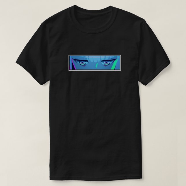 T-shirt E:\AnhgocUpZZ\Lucy yeux Cyberpunk Edgerunners 1.pn (Design devant)