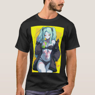 T-shirt E:\AnhgocUpZZ\Rebecca Cyberpunk Edgerunners Jaune