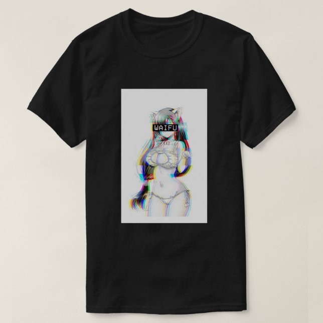 T-shirt E:\AnhgocUpZZ\Waifu Anime Neko Cat Girl .png (Design devant)