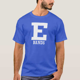 T-shirt E-Bands Mens Manches Bleues Courtes