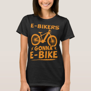 T-shirt E-Bike Dit Conception E-Bike Pour Cycliste Et Vélo